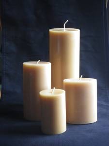 Beeswax Pillars